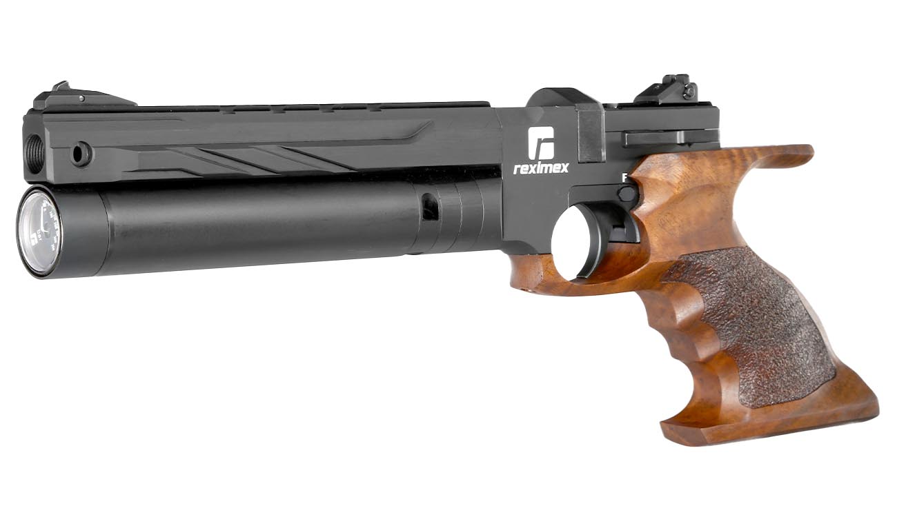 Reximex RPA Pressluftpistole Kal. 4,5 mm Diabolo mit Holzgriff inkl. Pistolentasche, 2 x Magazine, One-Shot-Tray und Quickfill-A Bild 1
