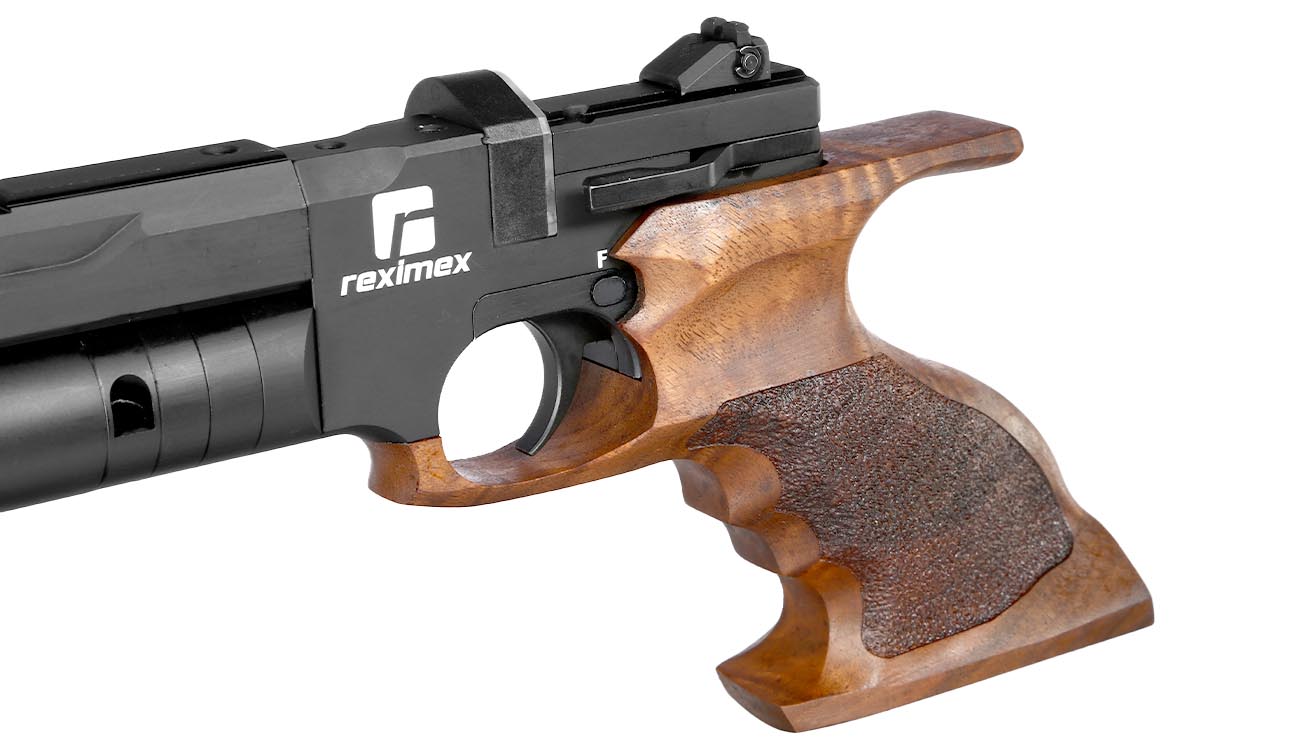 Reximex RPA Pressluftpistole Kal. 4,5 mm Diabolo mit Holzgriff inkl. Pistolentasche, 2 x Magazine, One-Shot-Tray und Quickfill-A Bild 10