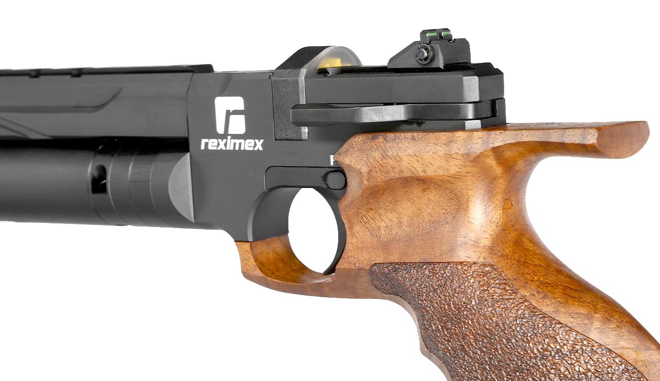 Reximex RPA Pressluftpistole Kal. 4,5 mm Diabolo mit Holzgriff inkl. Pistolentasche, 2 x Magazine, One-Shot-Tray und Quickfill-A Bild 7