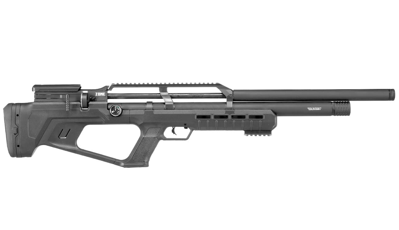 Reximex Zone Pressluftgewehr 4,5mm Diabolo schwarz inkl. 2 x 14-Schuss Magazin und One-Shot-Tray Bild 4