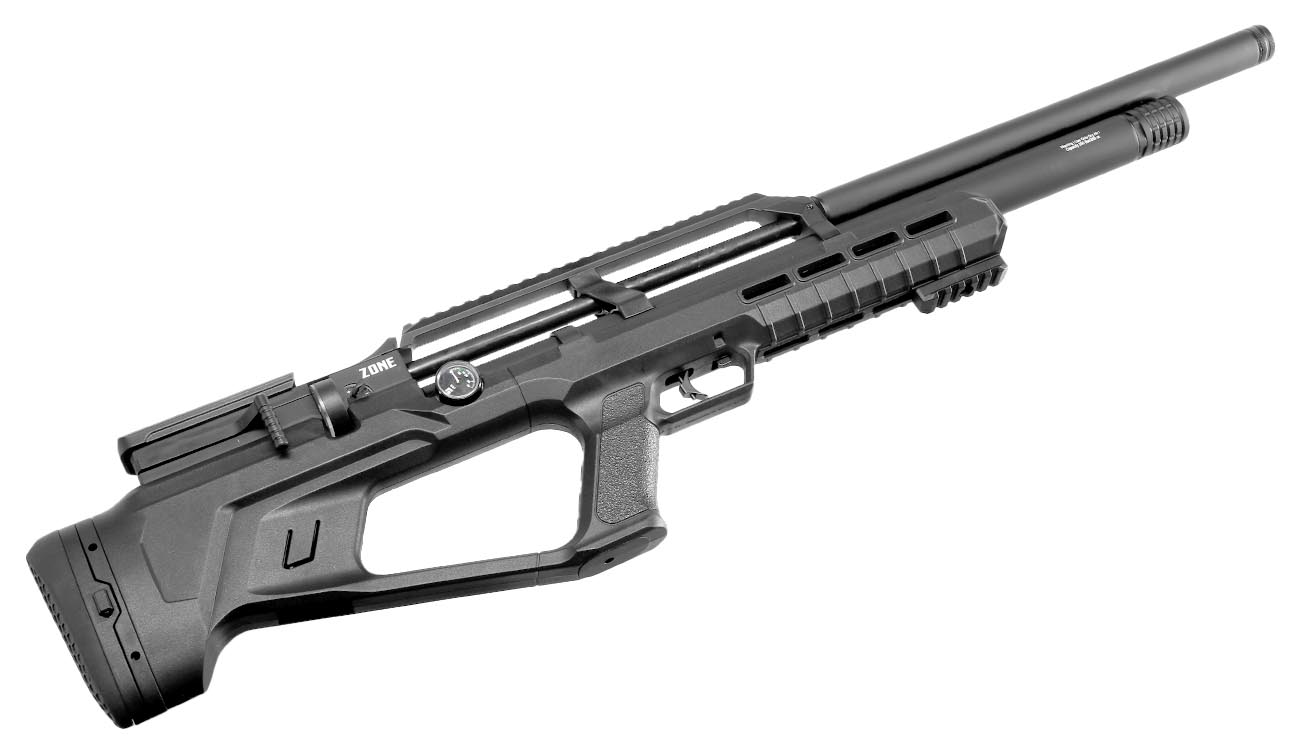 Reximex Zone Pressluftgewehr 4,5mm Diabolo schwarz inkl. 2 x 14-Schuss Magazin und One-Shot-Tray Bild 8