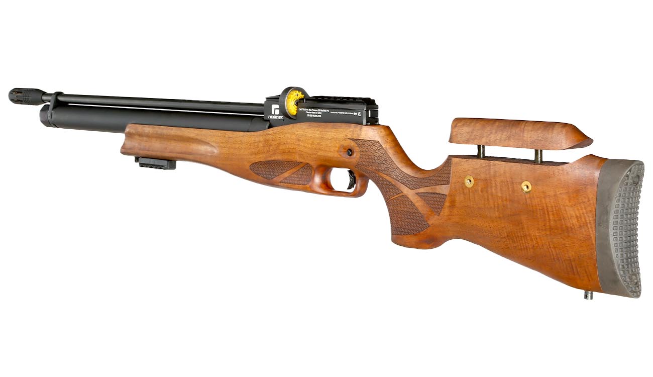 Reximex Daystar Pressluftgewehr 4,5mm Diabolo mit Holzschaft inkl. 2 x 14-Schuss Magazin, One-Shot-Tray und Quick Fill Adapter Bild 2
