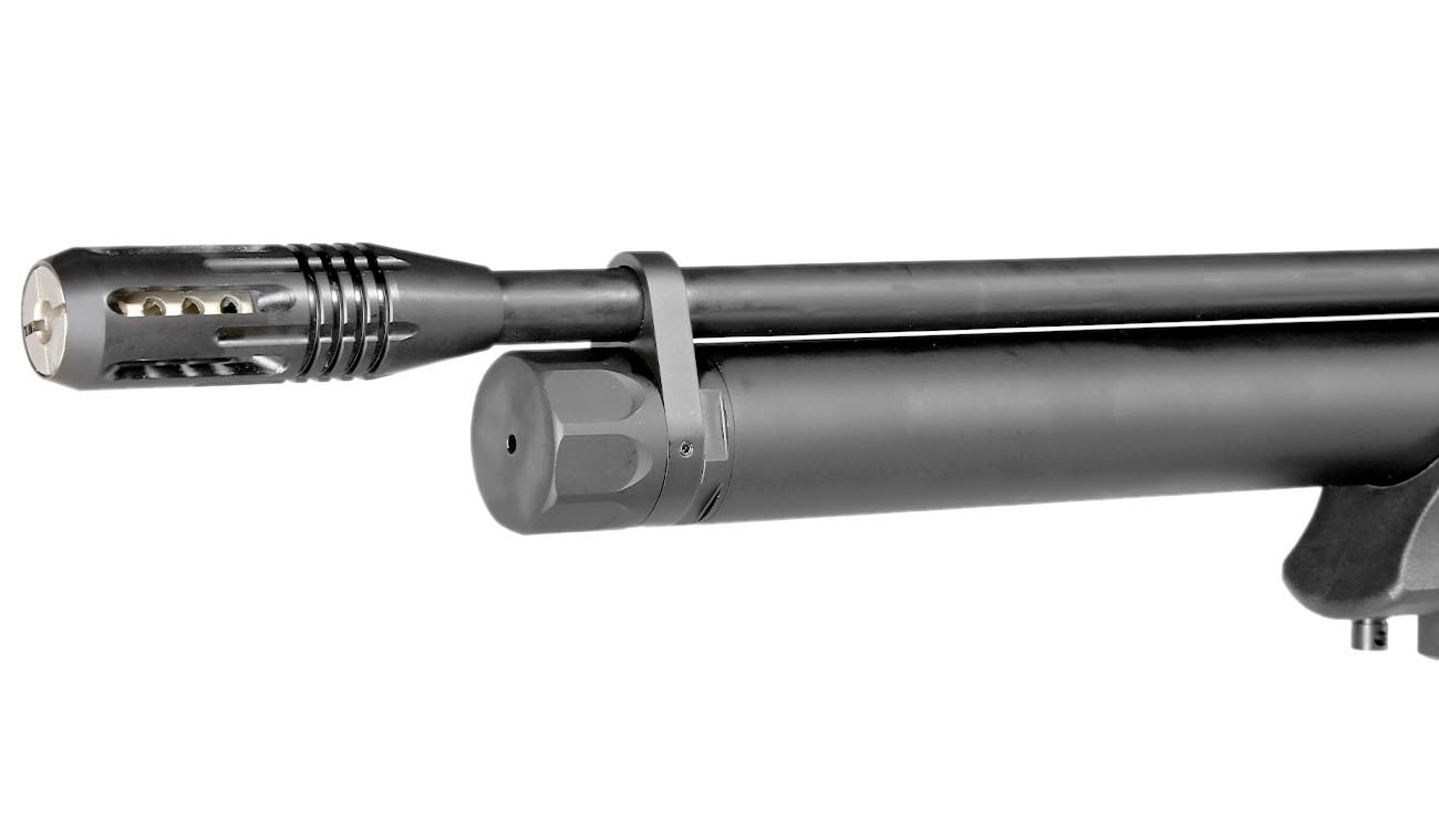 Reximex Daystar Pressluftgewehr 4,5mm Diabolo schwarz inkl. 2 x 14-Schuss Magazin, One-Shot-Tray und Quick Fill Adapter Bild 10