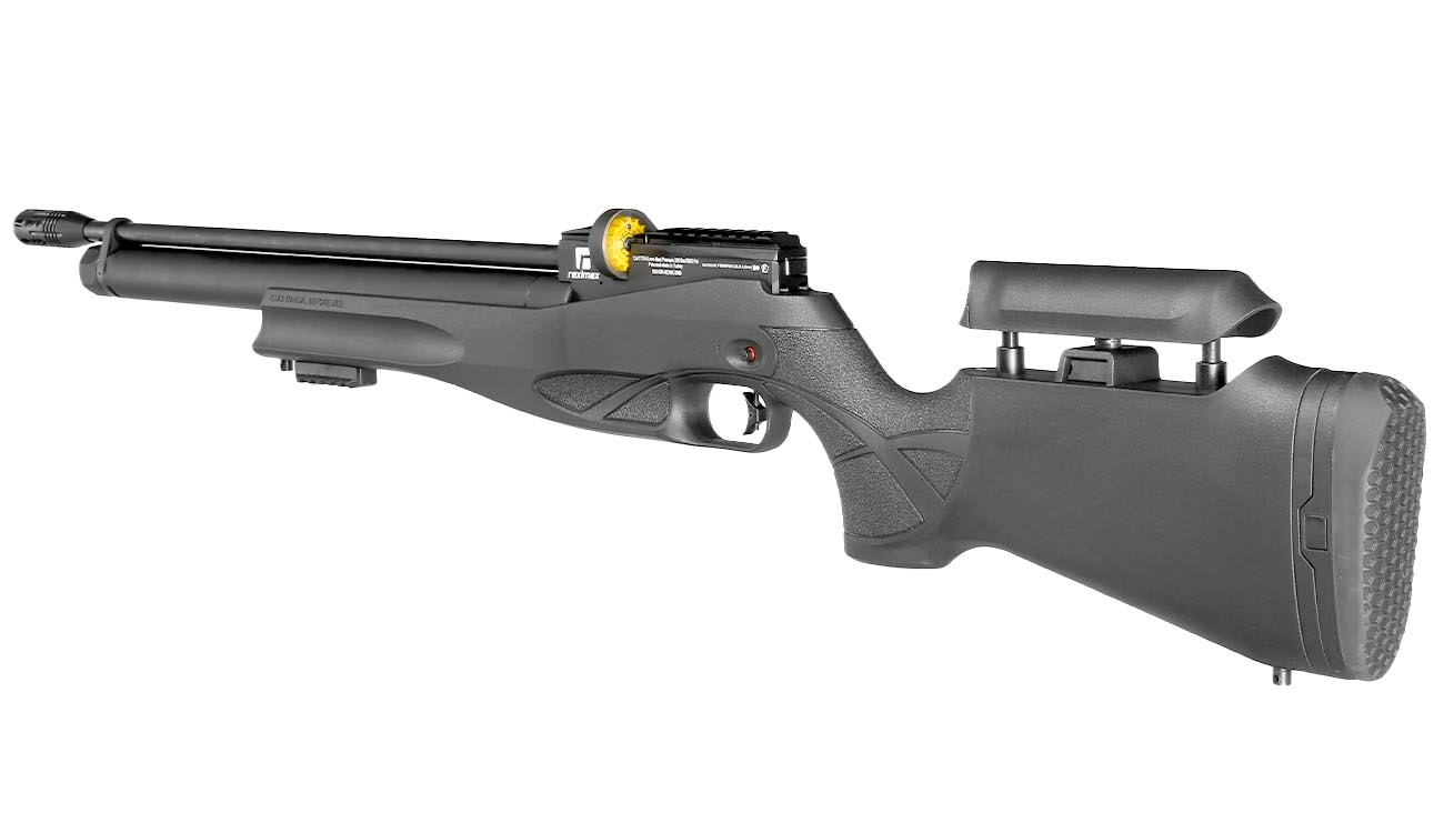 Reximex Daystar Pressluftgewehr 4,5mm Diabolo schwarz inkl. 2 x 14-Schuss Magazin, One-Shot-Tray und Quick Fill Adapter Bild 2