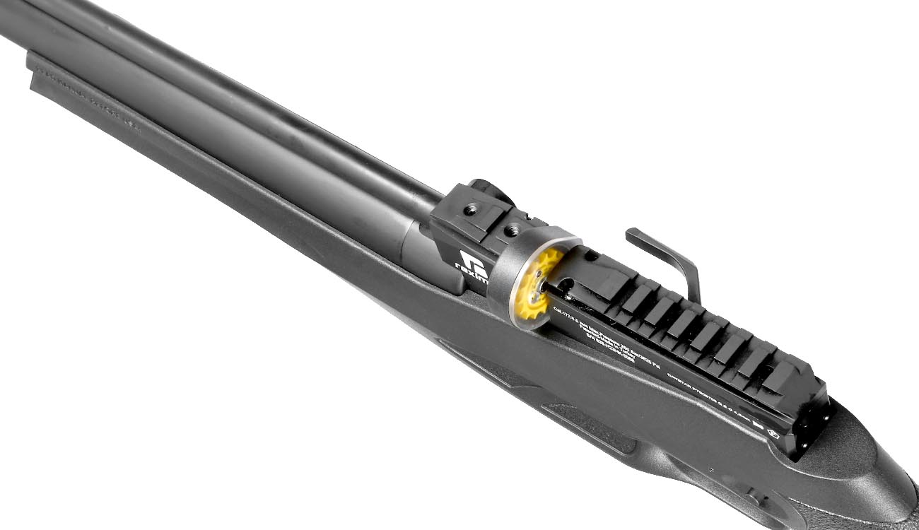 Reximex Daystar Pressluftgewehr 4,5mm Diabolo schwarz inkl. 2 x 14-Schuss Magazin, One-Shot-Tray und Quick Fill Adapter Bild 3