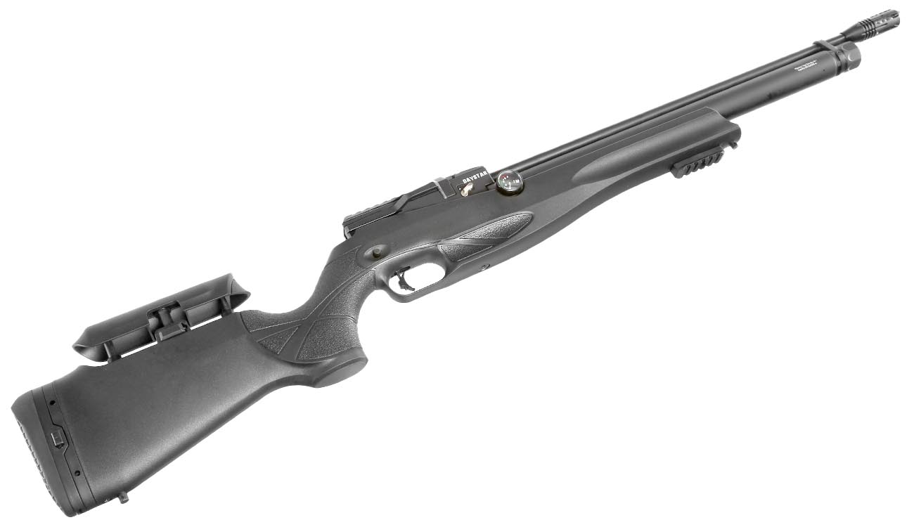 Reximex Daystar Pressluftgewehr 4,5mm Diabolo schwarz inkl. 2 x 14-Schuss Magazin, One-Shot-Tray und Quick Fill Adapter Bild 8