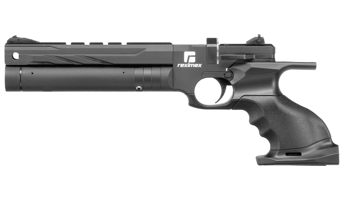 Reximex RP Pressluftpistole Kal. 4,5 mm Diabolo schwarz inkl. Pistolentasche, 2 x Magazine, One-Shot-Tray und Quickfill-Adapter Bild 4