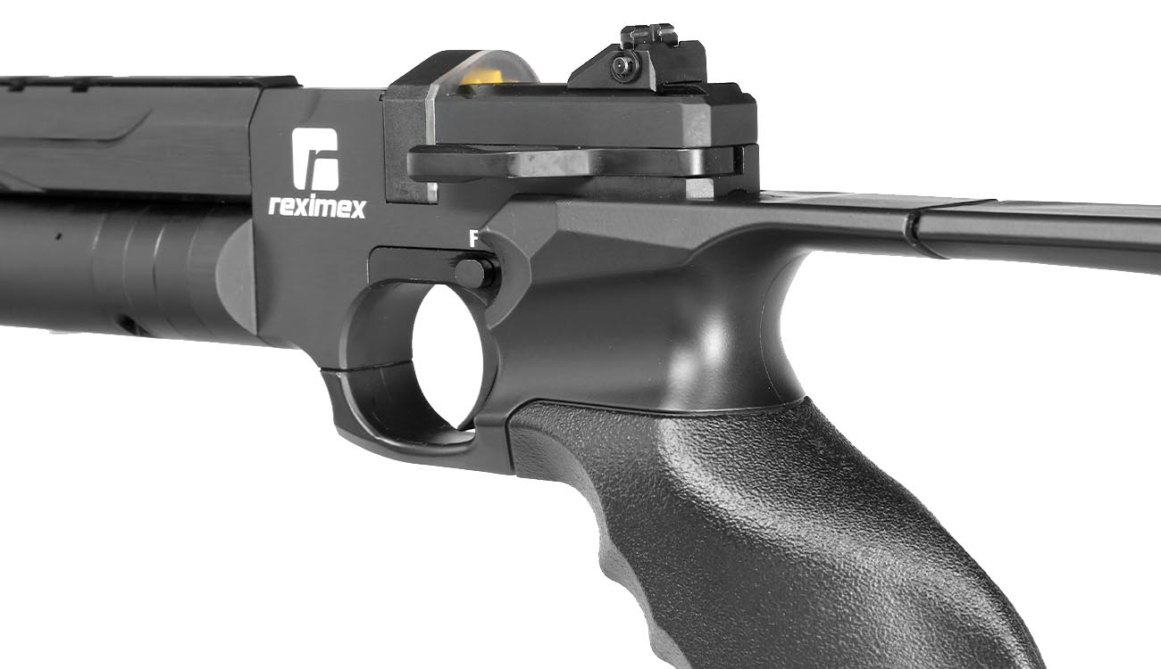 Reximex RP Pressluftpistole Kal. 4,5 mm Diabolo schwarz inkl. Pistolentasche, 2 x Magazine, One-Shot-Tray und Quickfill-Adapter Bild 7
