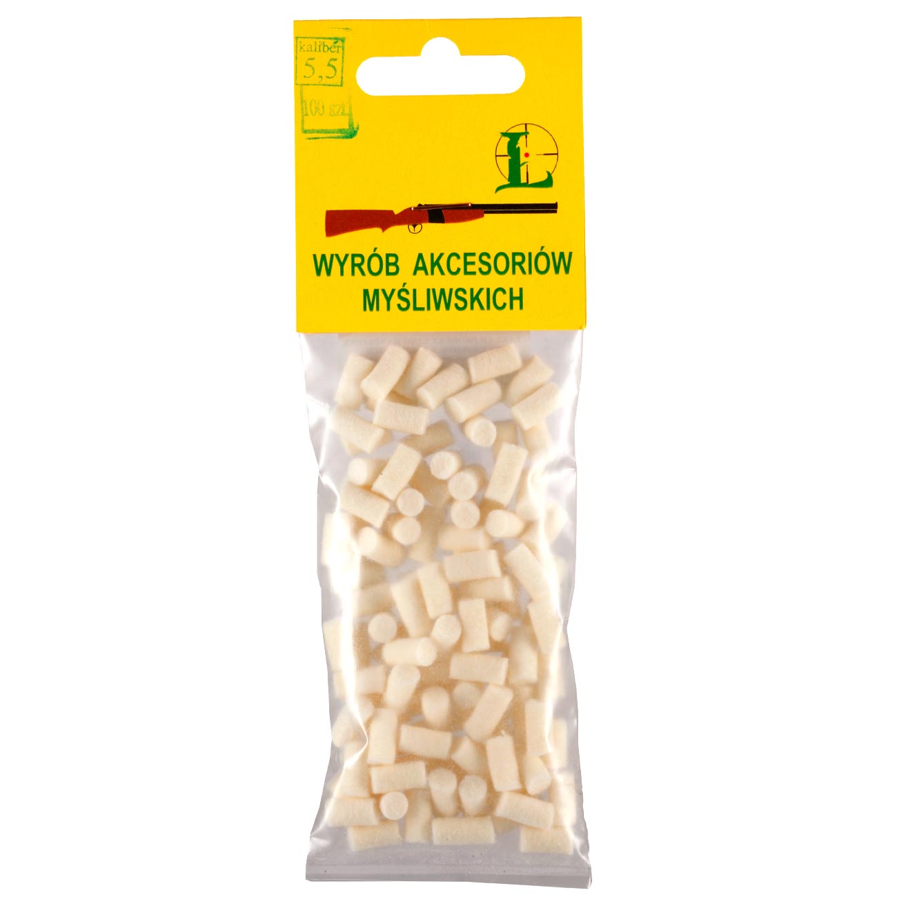 Luszczek Filzpads / Filzwischer Laufreiniger 5,5mm weiss - 100 Stck