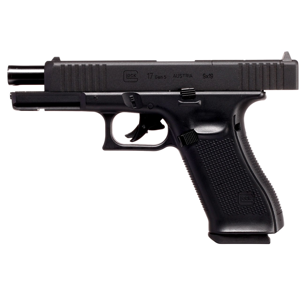 Glock 17 Gen5 MOS CO2 Luftpistole Blowback Kal. 4,5mm Diabolo Metallschlitten schwarz Bild 6