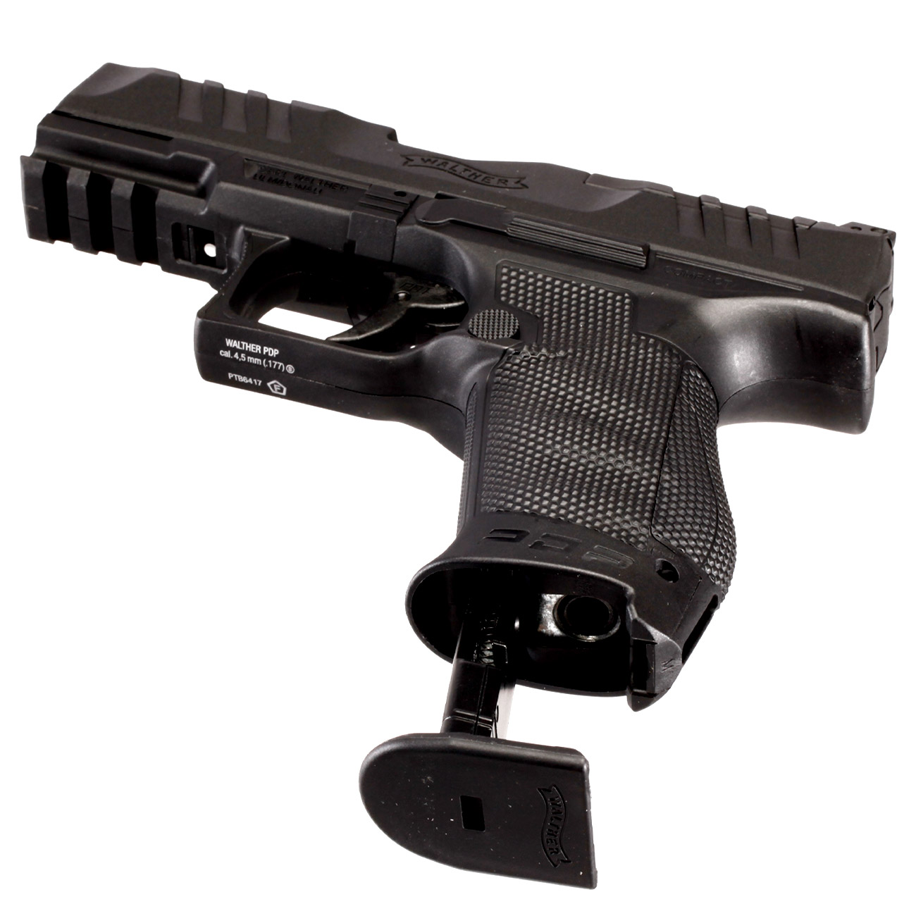Walther PDP Compact 4 CO2 Luftpistole Kal. 4,5mm BB Non Blowback Metallschlitten schwarz Bild 4