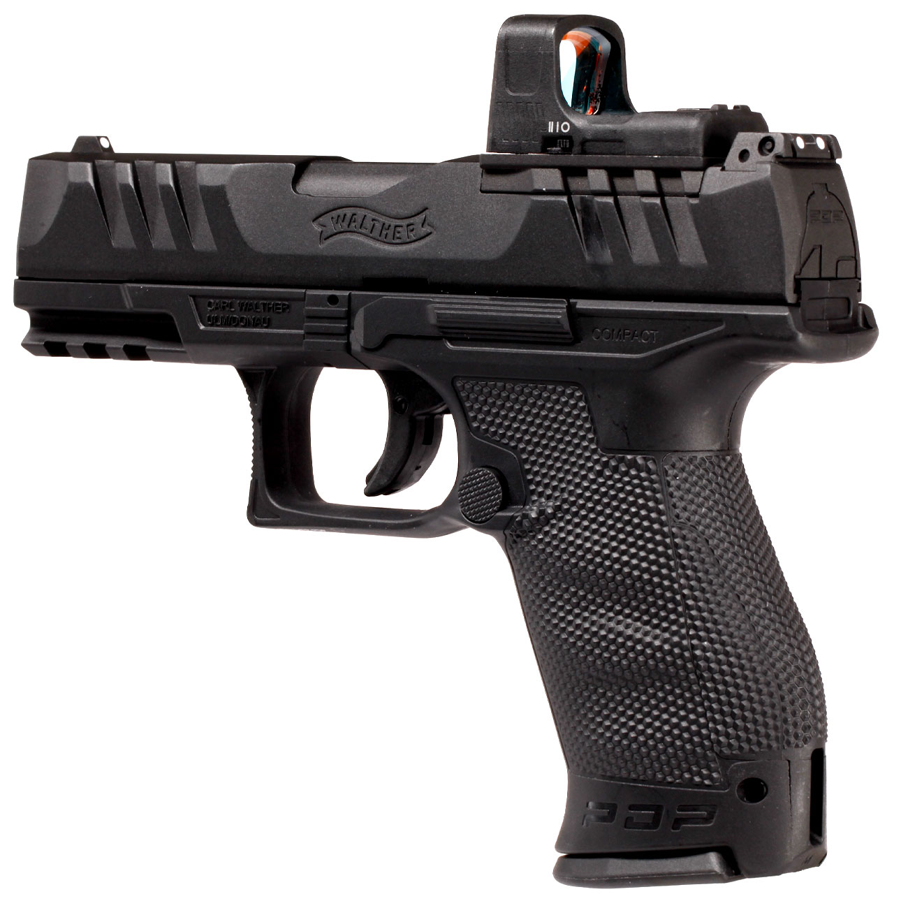 Walther PDP Compact 4 Set CO2 Luftpistole NBB Kal. 4,5mm BB Metallschlitten schwarz inkl. RDS 8 Leuchtpunktzielgert Bild 2