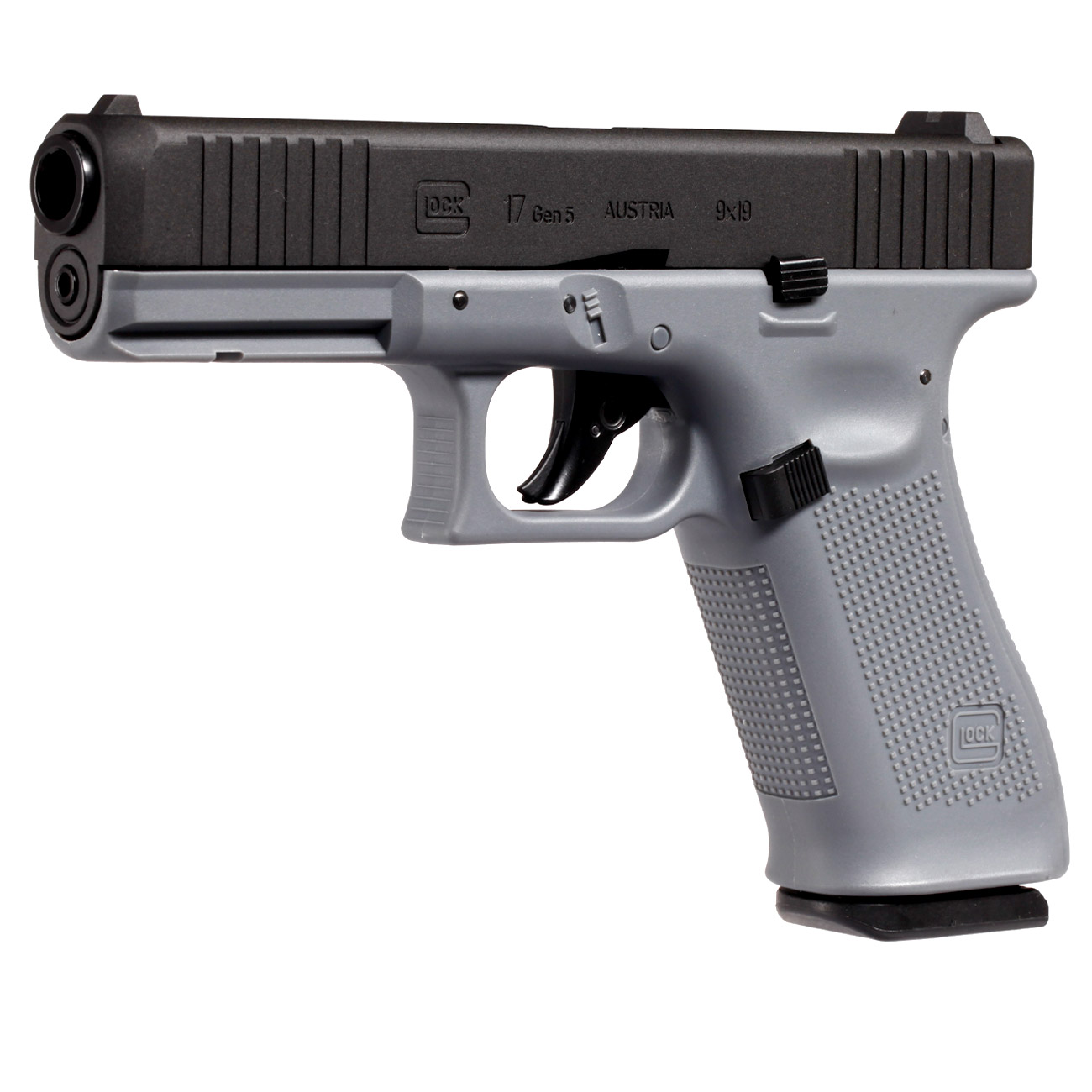 Glock 17 Gen5 Luftpistole CO2-Blowback Kal. 4,5 mm Stahl-BB Metallschlitten Tungsten Grey Bild 1