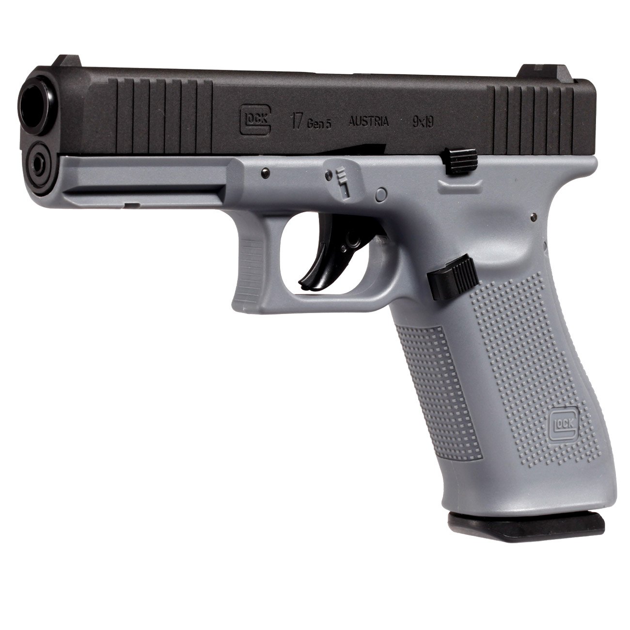 Glock 17 Gen5 CO2 Luftpistole Kal. 4,5 mm BB Blowback Metallschlitten Tungsten Grey Bild 1