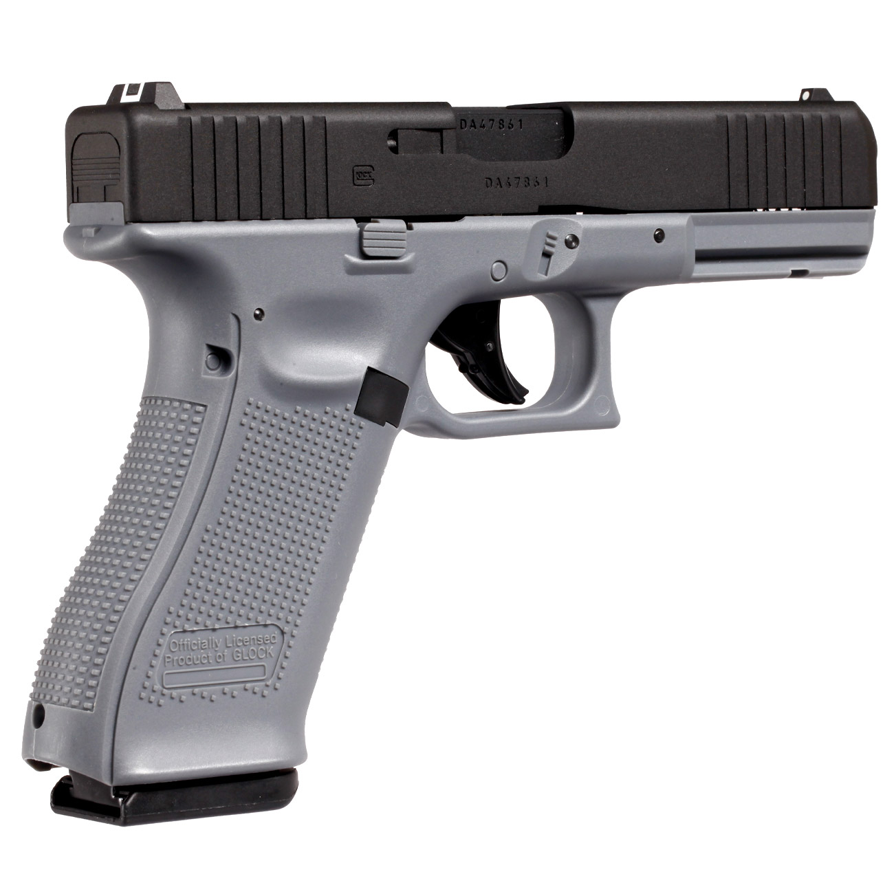 Glock 17 Gen5 Luftpistole CO2-Blowback Kal. 4,5 mm Stahl-BB Metallschlitten Tungsten Grey Bild 8