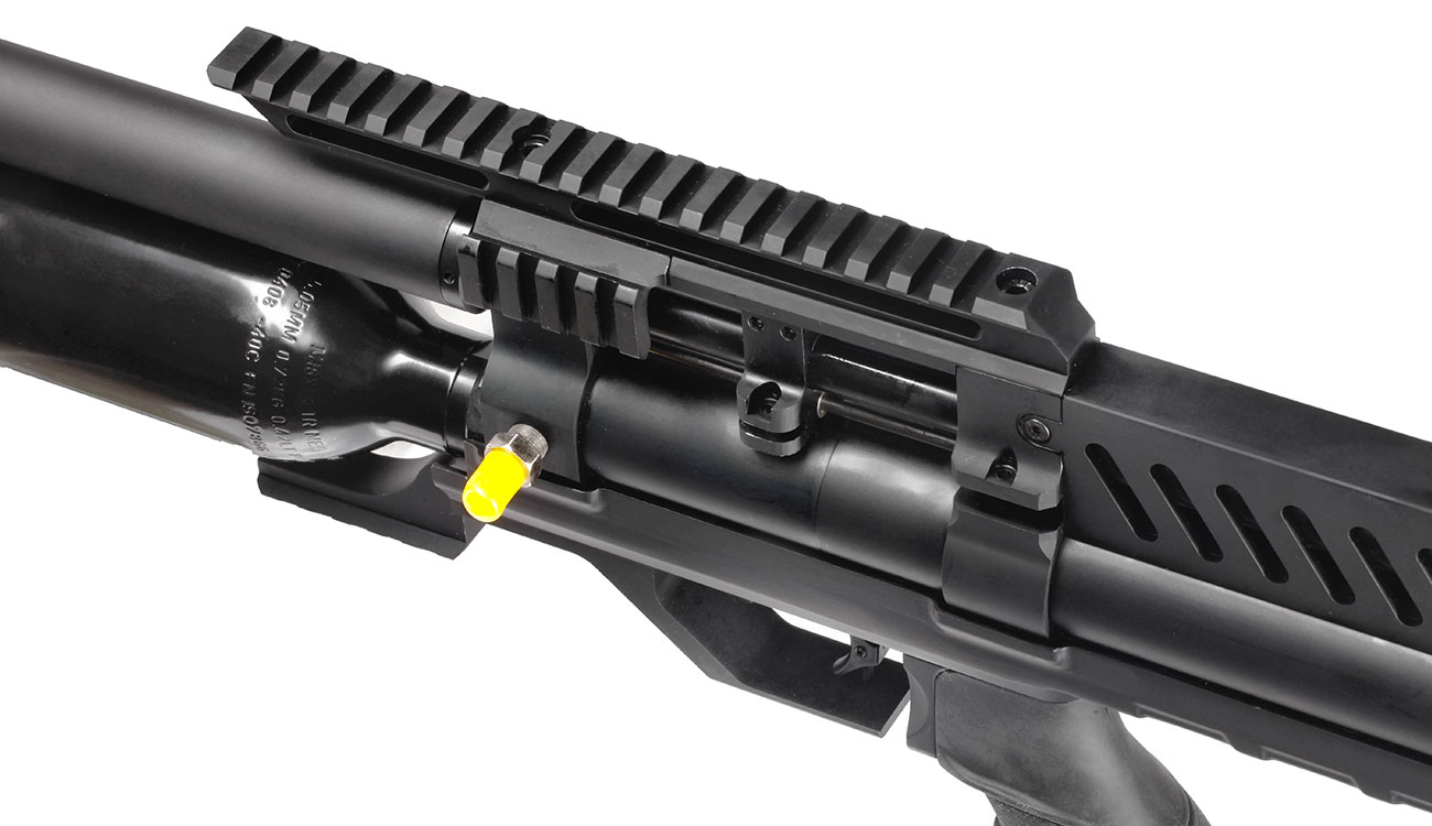 Reximex Meta Plus Pressluftgewehr 4,5mm Diabolo schwarz inkl. 2 x 14-Schuss Magazin, One-Shot-Tray und Waffenkoffer Bild 3
