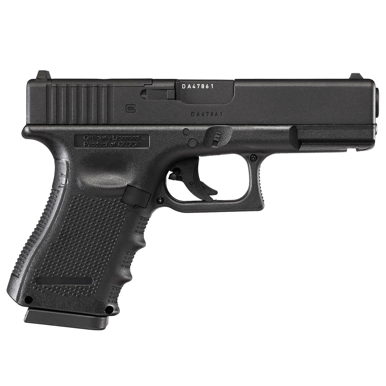 Glock 19 Gen4 MOS CO2-Luftpistole Kal. 4,5mm Stahl-BB Metallschlitten schwarz Bild 3