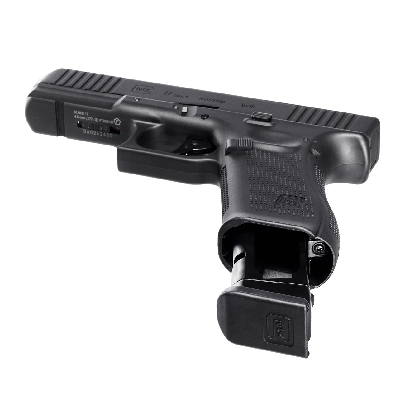 Glock 17 Gen5 MOS CO2-Luftpistole Blowback Kal. 4,5mm Stahl-BB Metallschlitten schwarz Bild 4