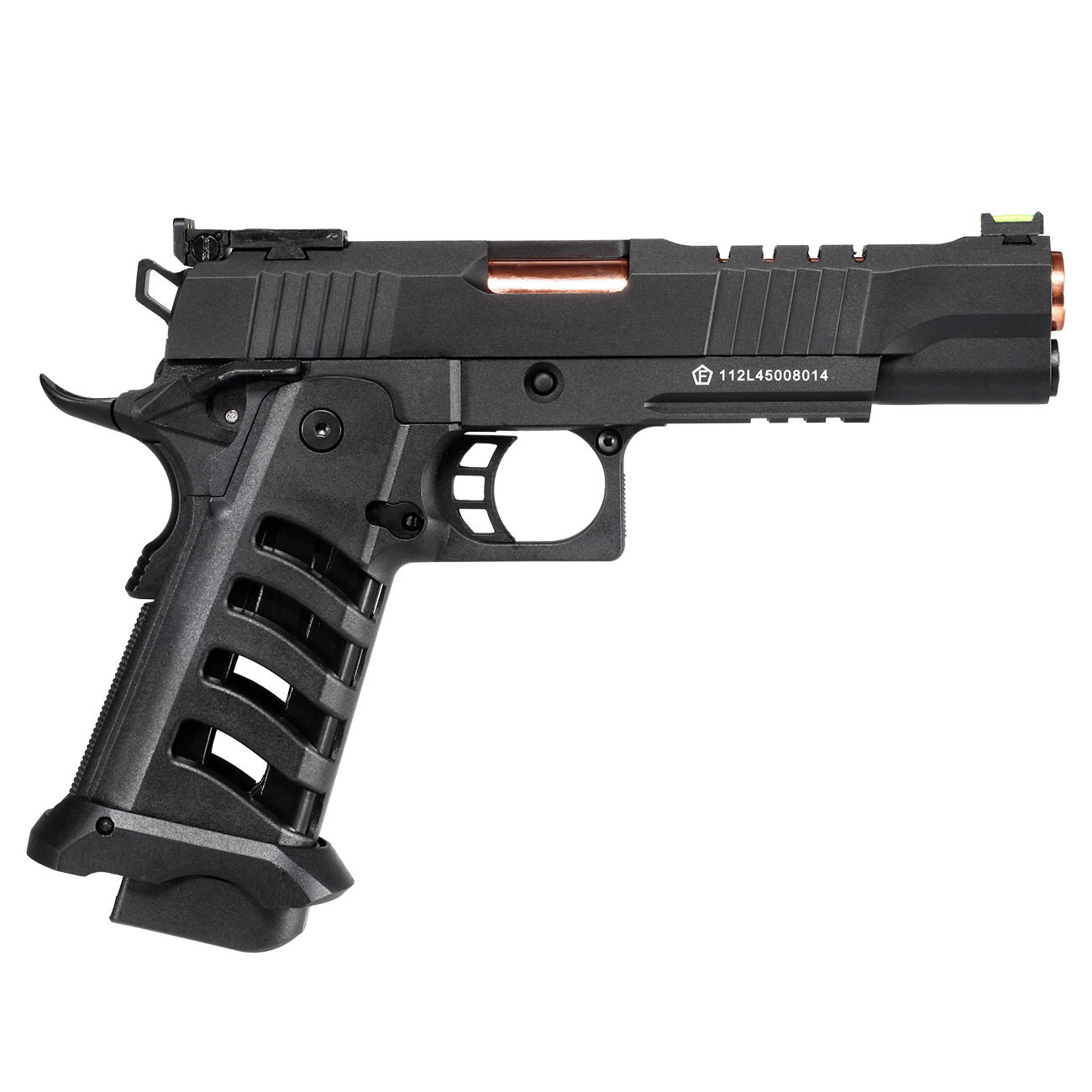 KLI Hi-Capa 5.1 Helios MK3 CO2 Luftpistole Kal. 4,5 mm BB Vollmetall Blowback schwarz Bild 3