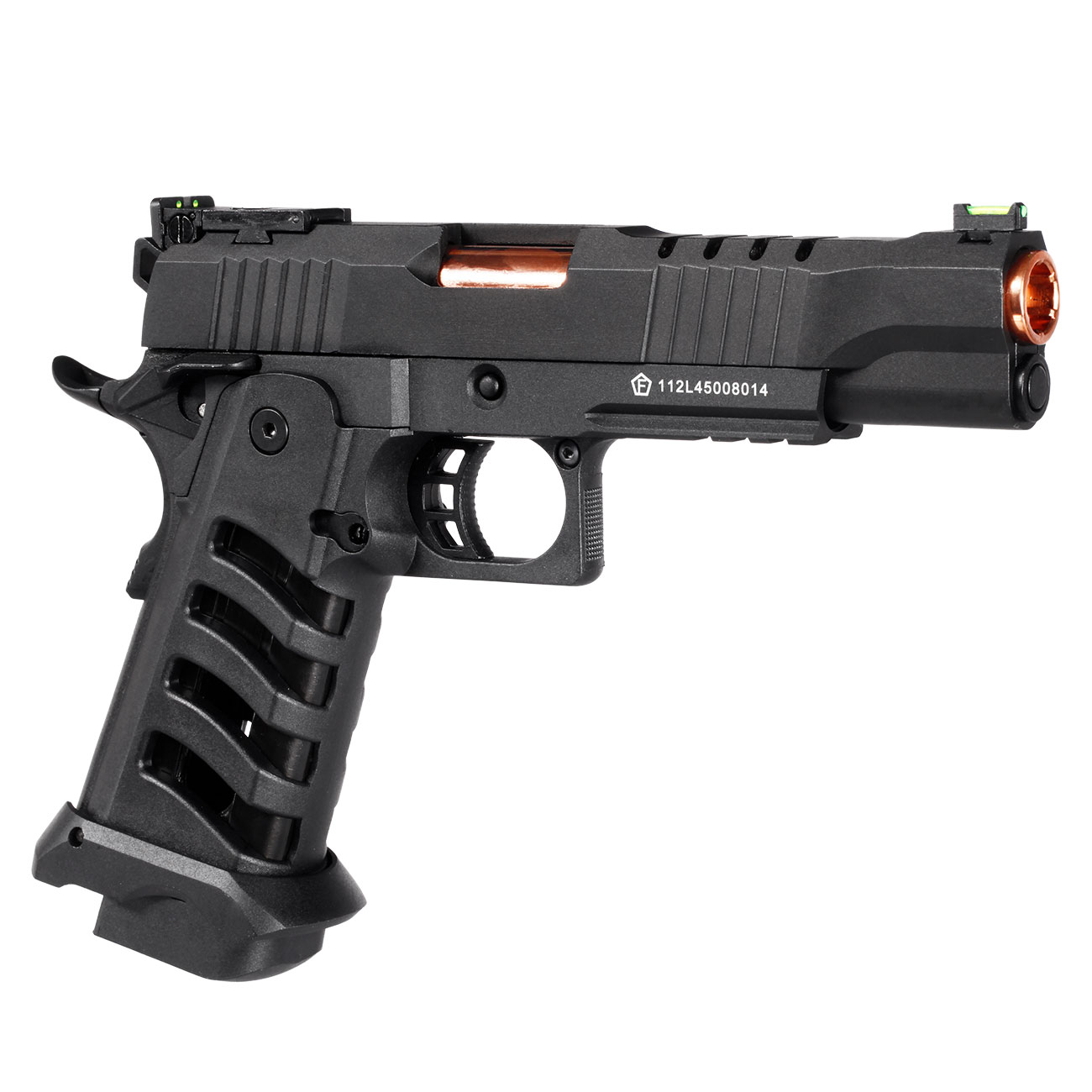 KLI Hi-Capa 5.1 Helios MK3 CO2 Luftpistole Kal. 4,5 mm BB Vollmetall Blowback schwarz Bild 7