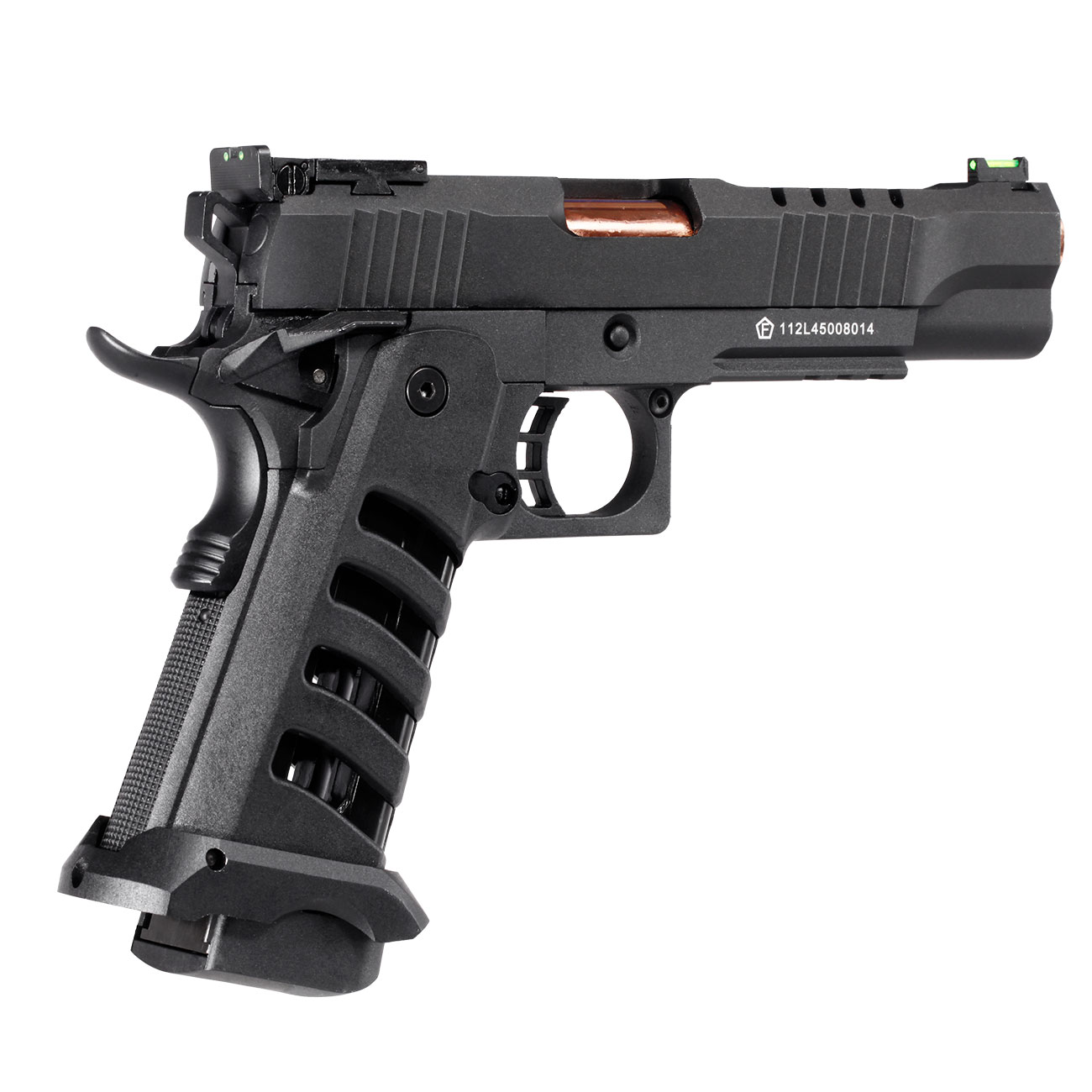 KLI Hi-Capa 5.1 Helios MK3 CO2 Luftpistole Kal. 4,5 mm BB Vollmetall Blowback schwarz Bild 8