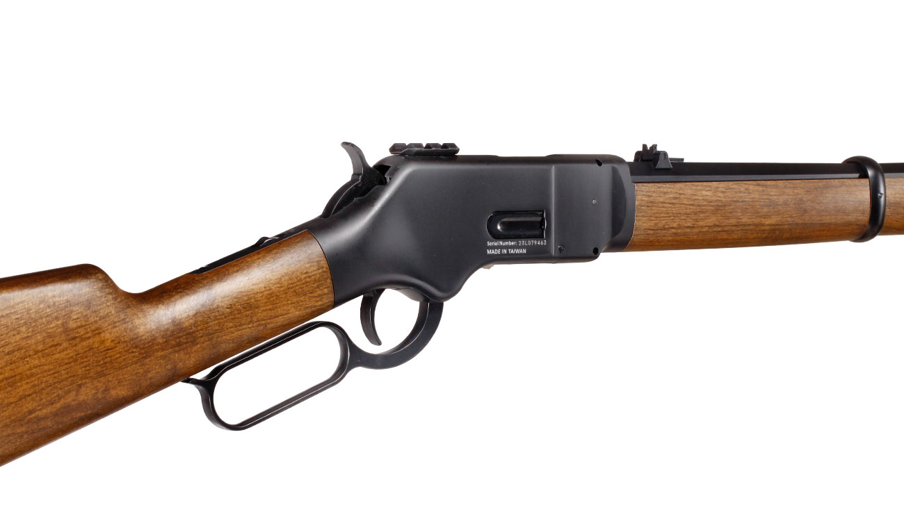 BARRA 1866 Classic Lever Action CO2 Unterhebelspanner Luftgewehr Kal. 4,5 mm Diabolo Holzoptik Bild 6