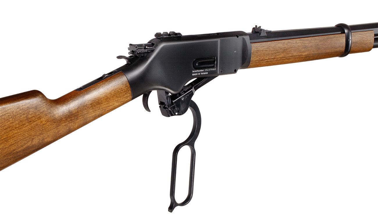BARRA 1866 Classic Lever Action CO2 Unterhebelspanner Luftgewehr Kal. 4,5 mm Diabolo Holzoptik Bild 7
