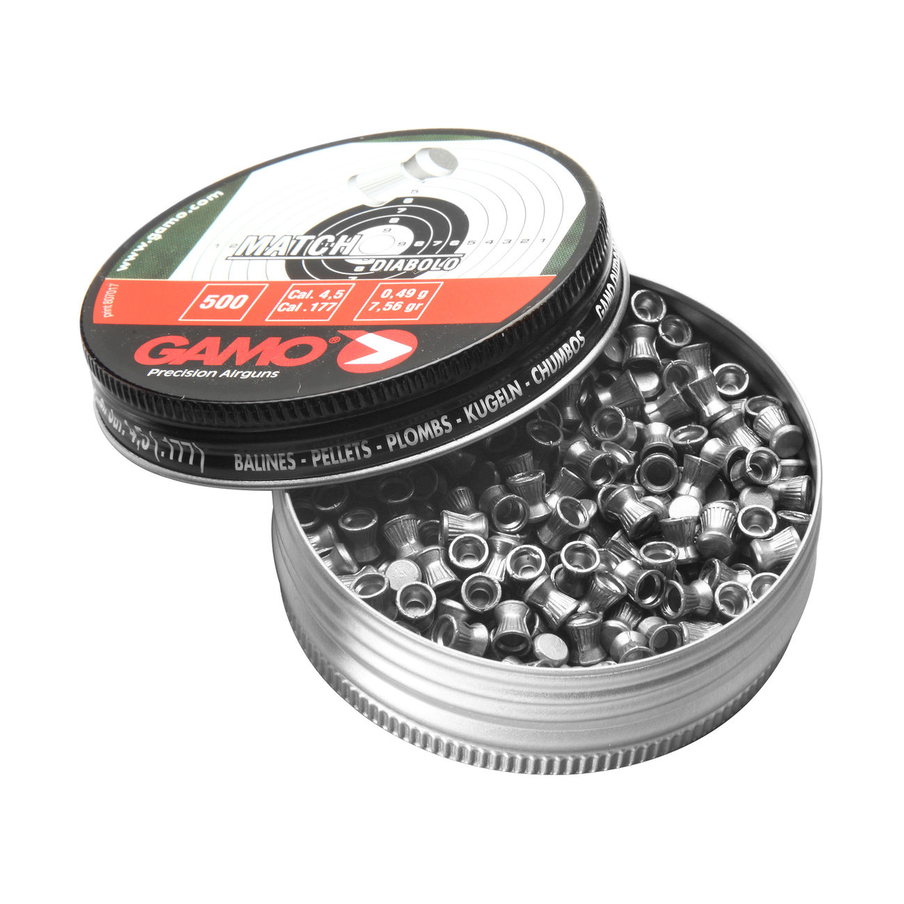 Gamo Flachkopf-Diabolos Match 4,5mm 500 Stck Bild 1