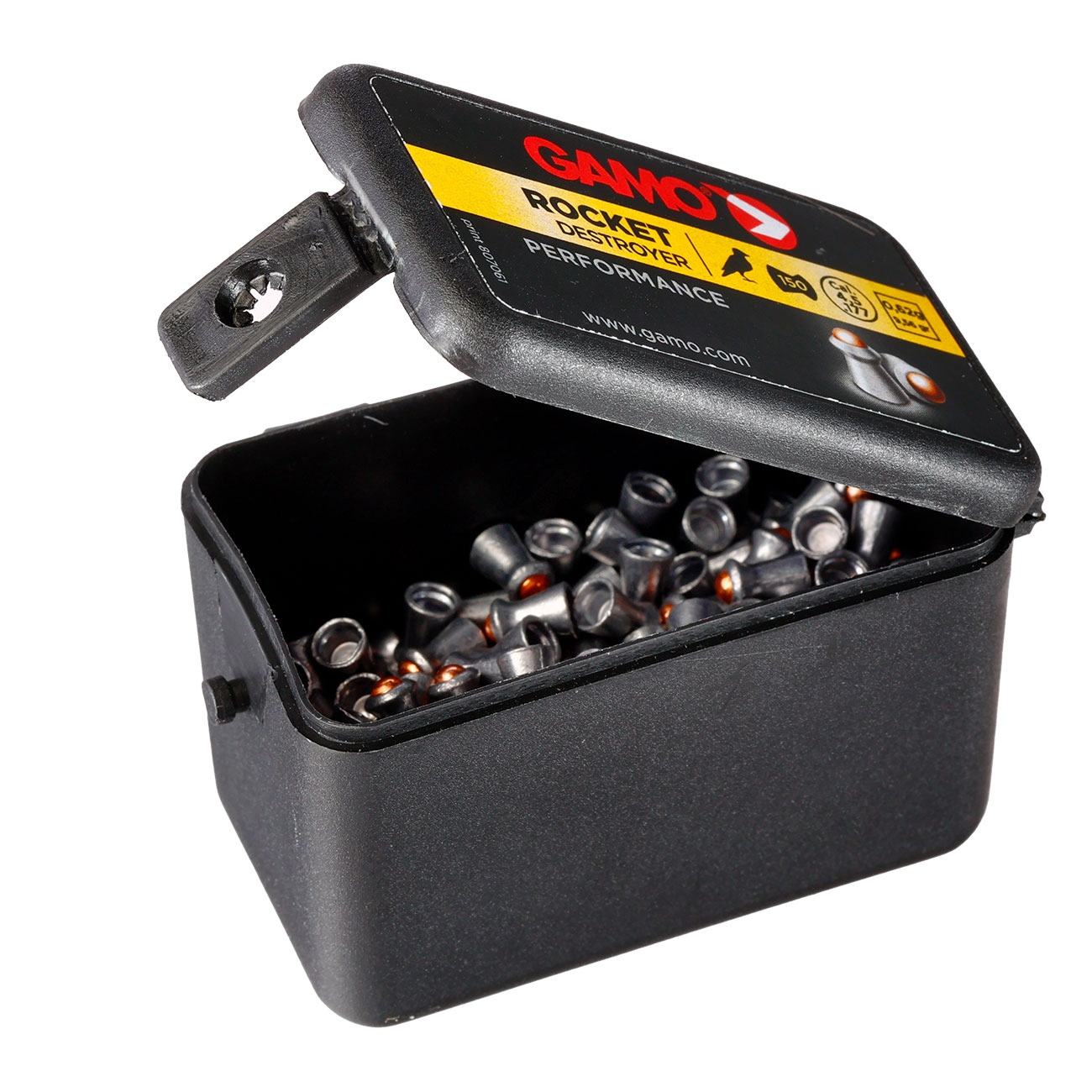 Gamo Rocket Destroyer Rundkopf-Diabolos Kupferkopf Kal. 4,5mm 0,62 Gramm 150er Dose Bild 1