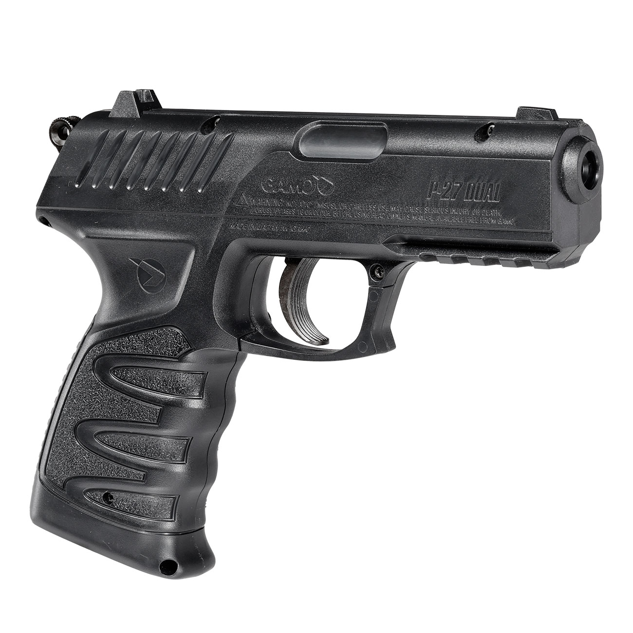 Gamo P-27 Dual CO2 Luftpistole Kal. 4,5mm Diabolo/BB schwarz Bild 8