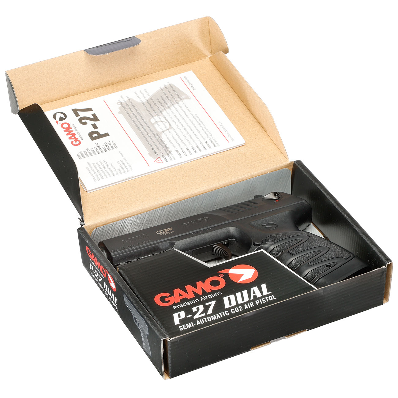 Gamo P-27 Dual CO2 Luftpistole Kal. 4,5mm Diabolo/BB schwarz Bild 9