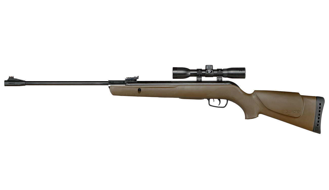 Gamo Big Cat 1000 E Barricade Luftgewehr Kal. 4,5mm Diabolo oliv inkl. Gamo Zielfernrohr WR 4x32