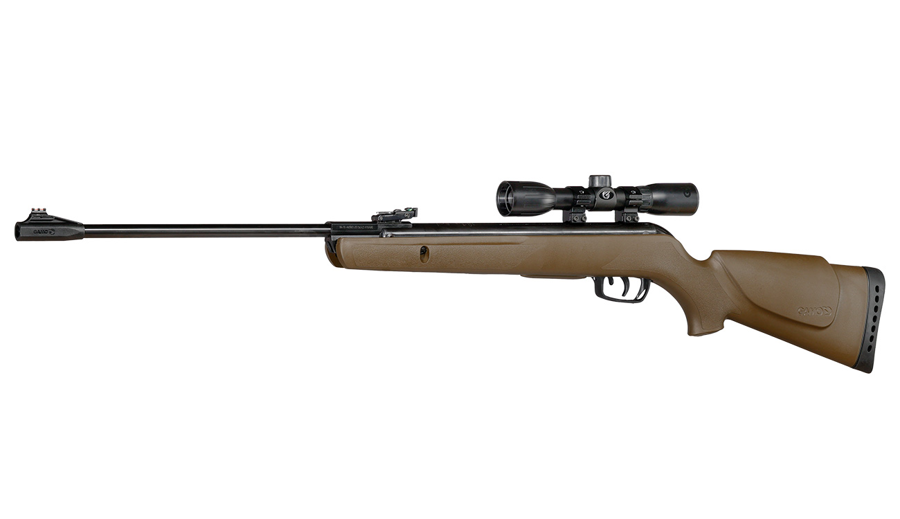 Gamo Big Cat 1000 E Barricade Luftgewehr Kal. 4,5mm Diabolo oliv inkl. Gamo Zielfernrohr WR 4x32 Bild 1