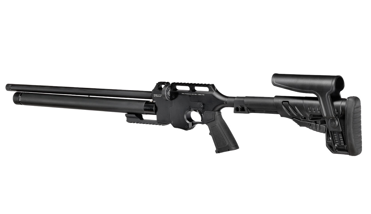 Reximex Force 1 Pressluftgewehr PCP Kal. 4,5mm Diabolo schwarz inkl. 2 x 14-Schuss Magazin u. Waffenkoffer Bild 2