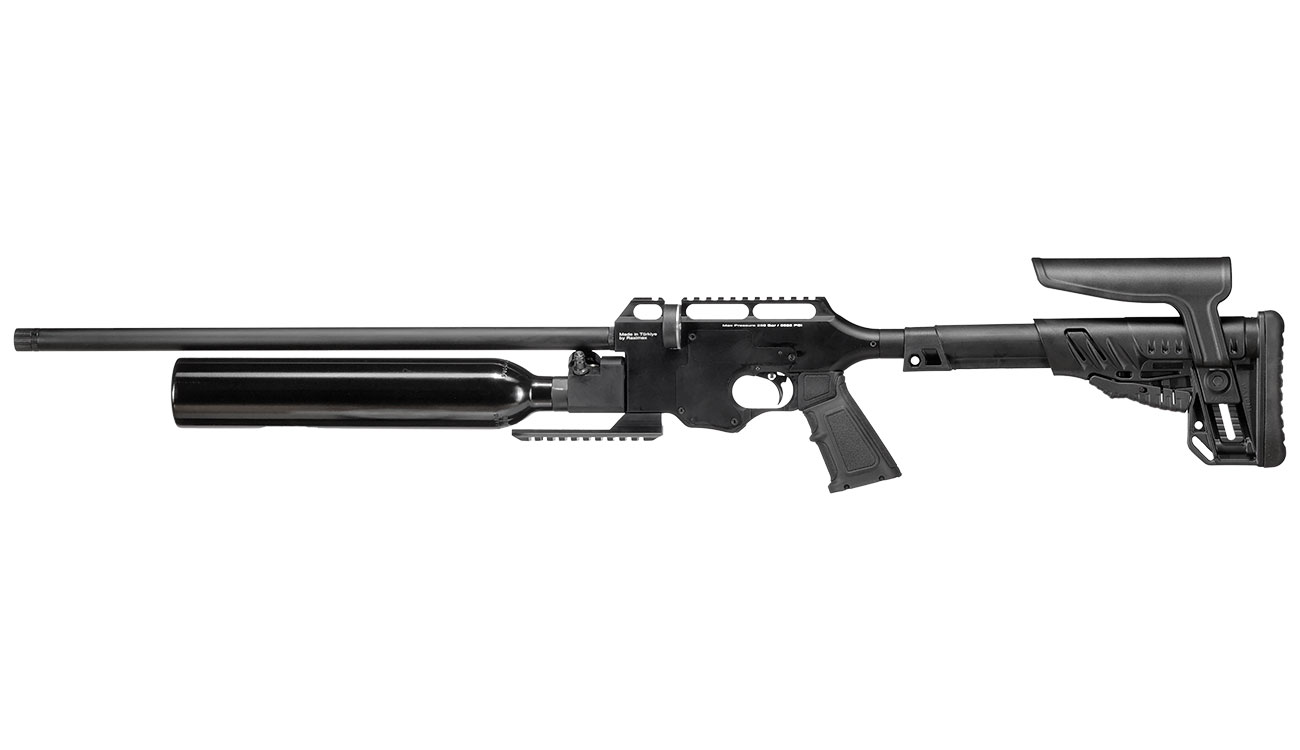 Reximex Force 2 Pressluftgewehr 4,5mm Diabolo schwarz inkl. 2 x 14-Schuss Magazin und Waffenkoffer