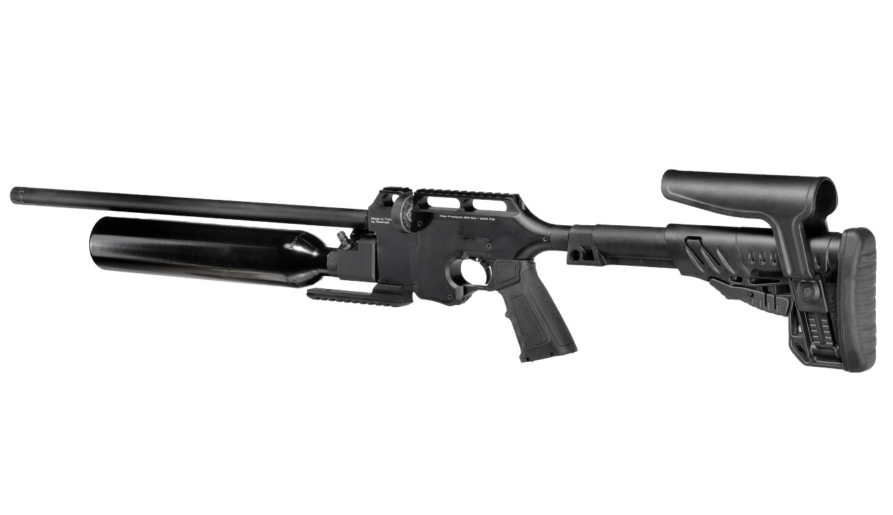 Reximex Force 2 Pressluftgewehr 4,5mm Diabolo schwarz inkl. 2 x 14-Schuss Magazin und Waffenkoffer Bild 2