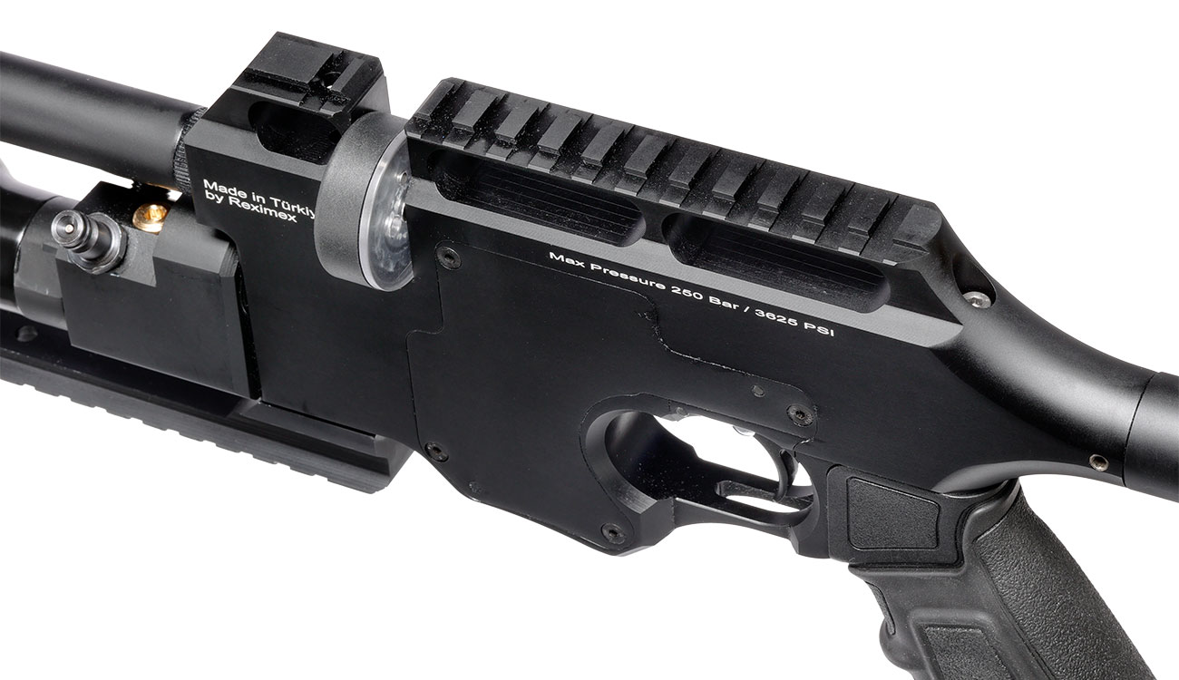 Reximex Force 2 Pressluftgewehr 4,5mm Diabolo schwarz inkl. 2 x 14-Schuss Magazin und Waffenkoffer Bild 3