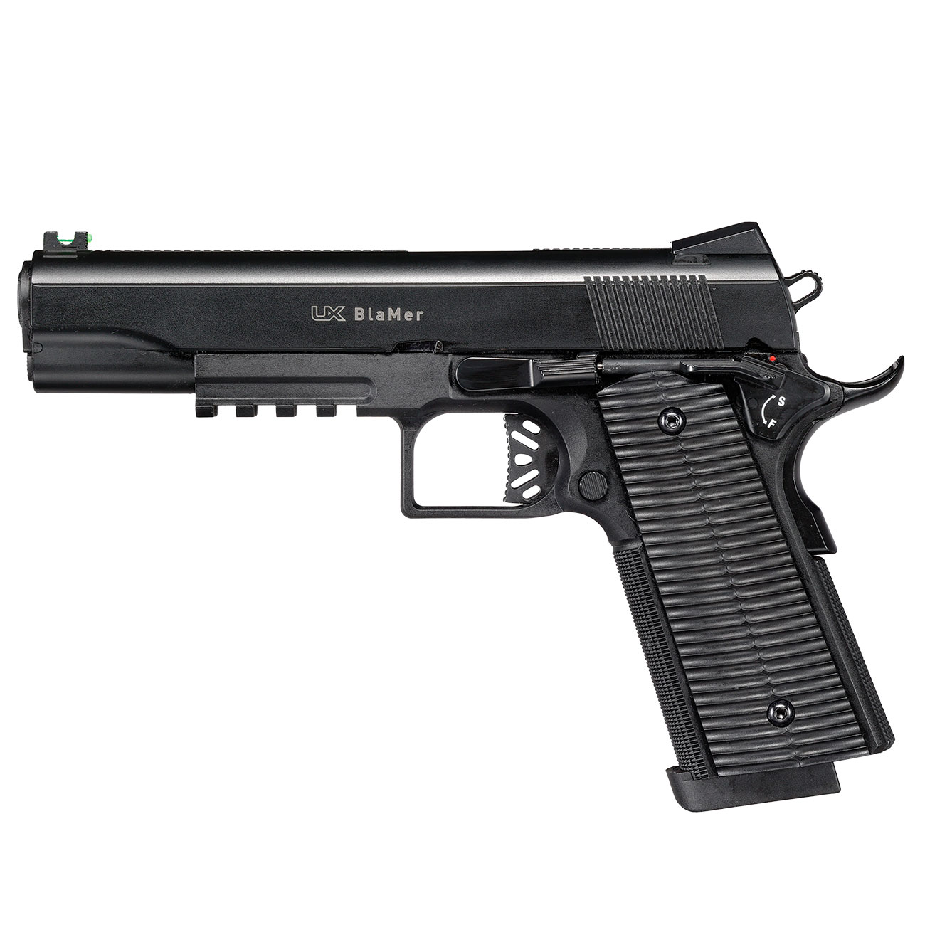 UX BlaMer CO2 Luftpistole Kal. 4,5 mm BB Blowback schwarz