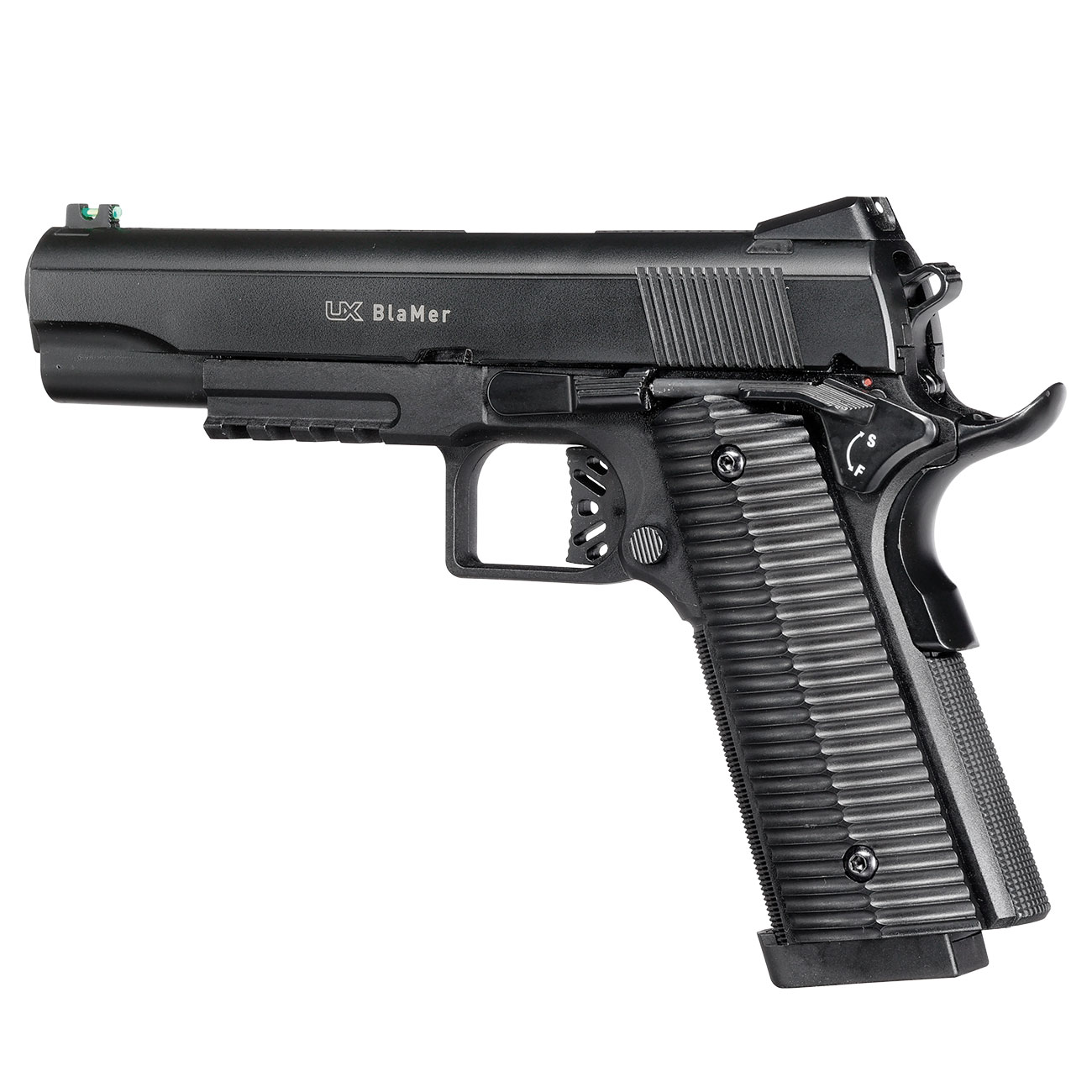 UX BlaMer CO2 Luftpistole Kal. 4,5 mm BB Blowback schwarz Bild 2