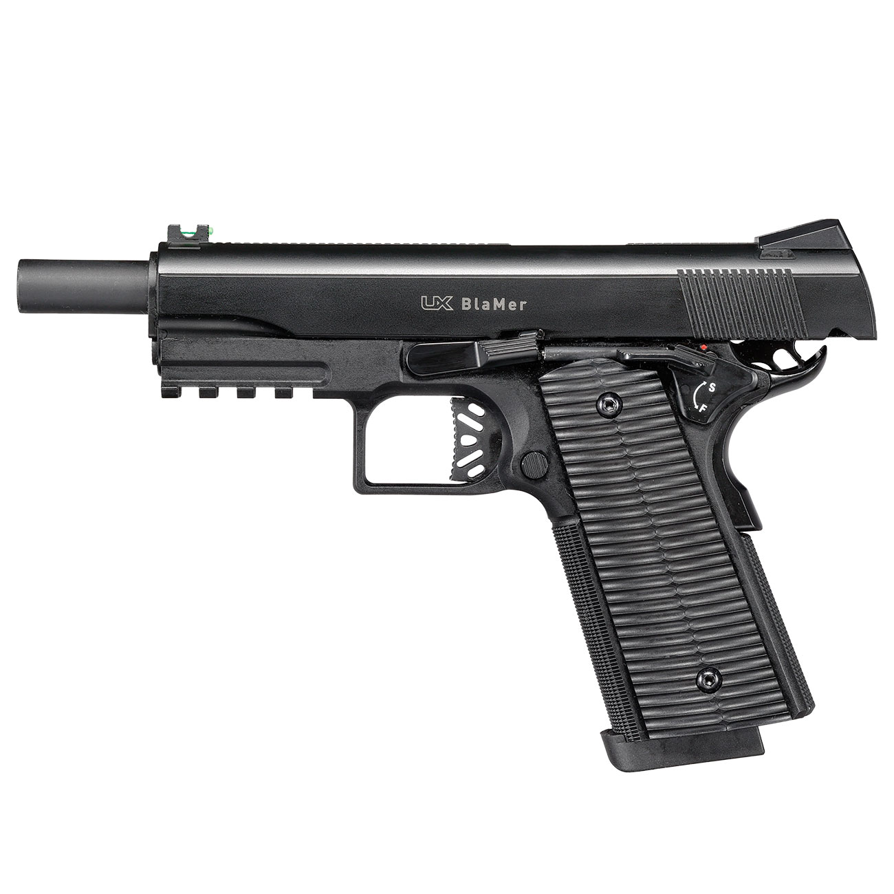 UX BlaMer CO2 Luftpistole Kal. 4,5 mm BB Blowback schwarz Bild 6