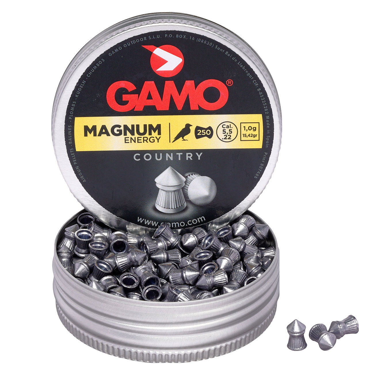 Gamo Spitzkopf Diabolos Magnum Energy Kal. 5,5mm 1,0g 250er Dose