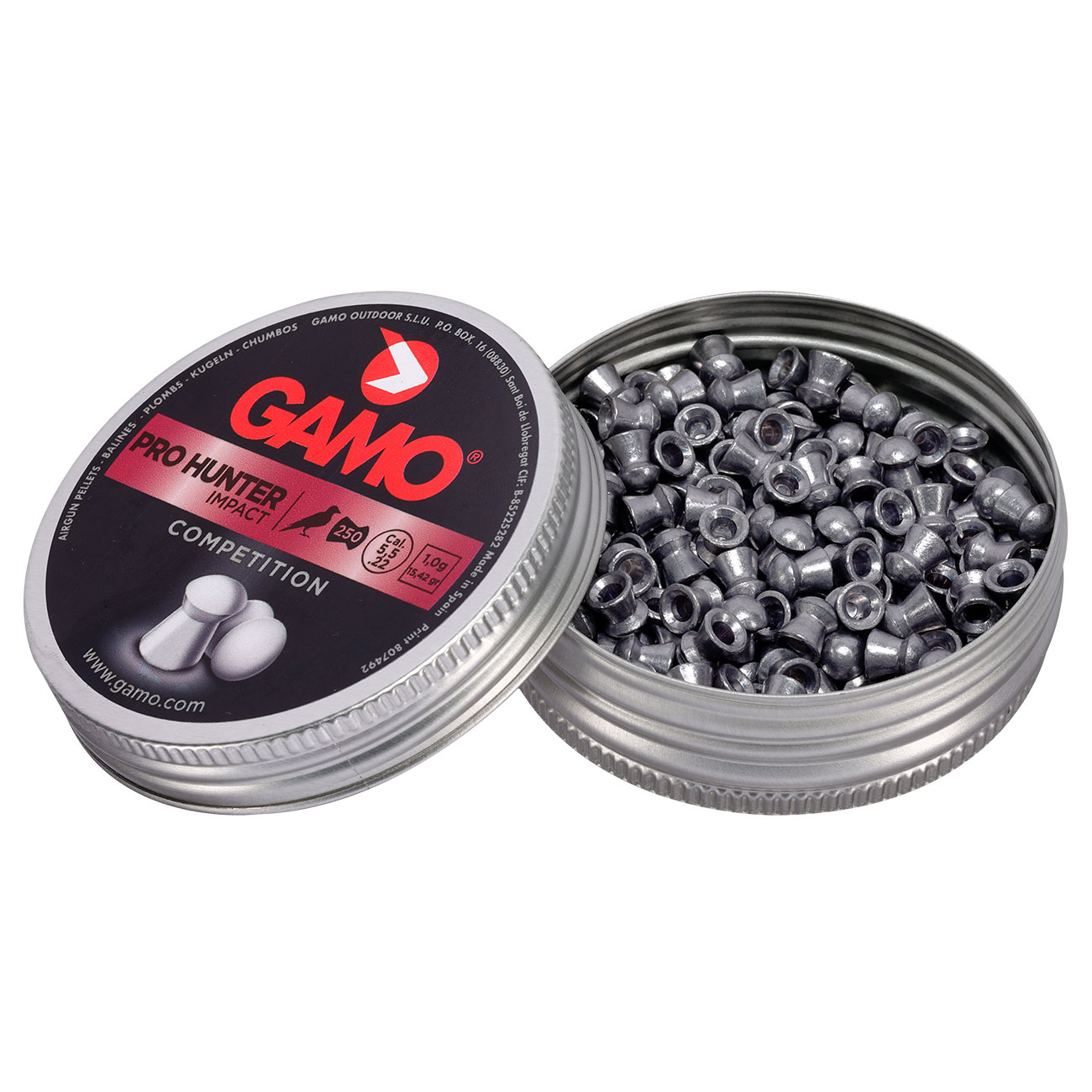 Gamo Rundkopf Diabolos Pro Hunter Impact Kal. 5,5mm 1,0g 250er Dose Bild 2