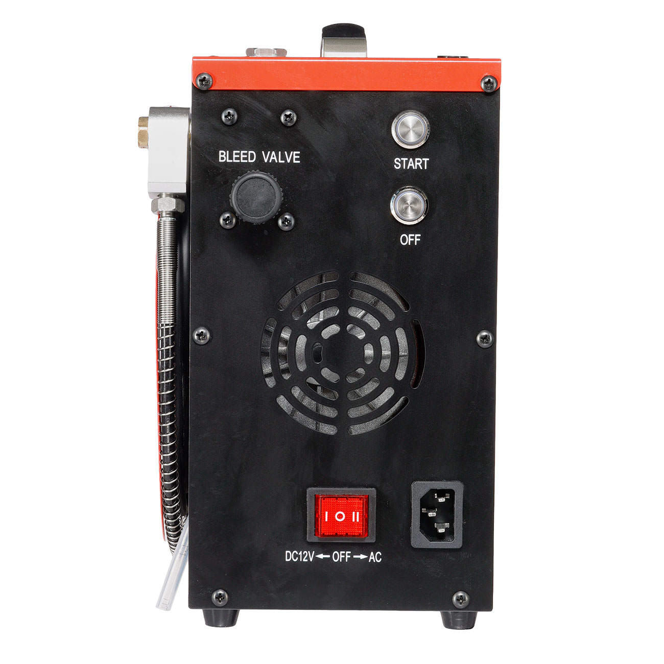 Gamo Kompressor fr Pressluftwaffen max. 320 bar 220V/12V rot inkl. Adapter Bild 7