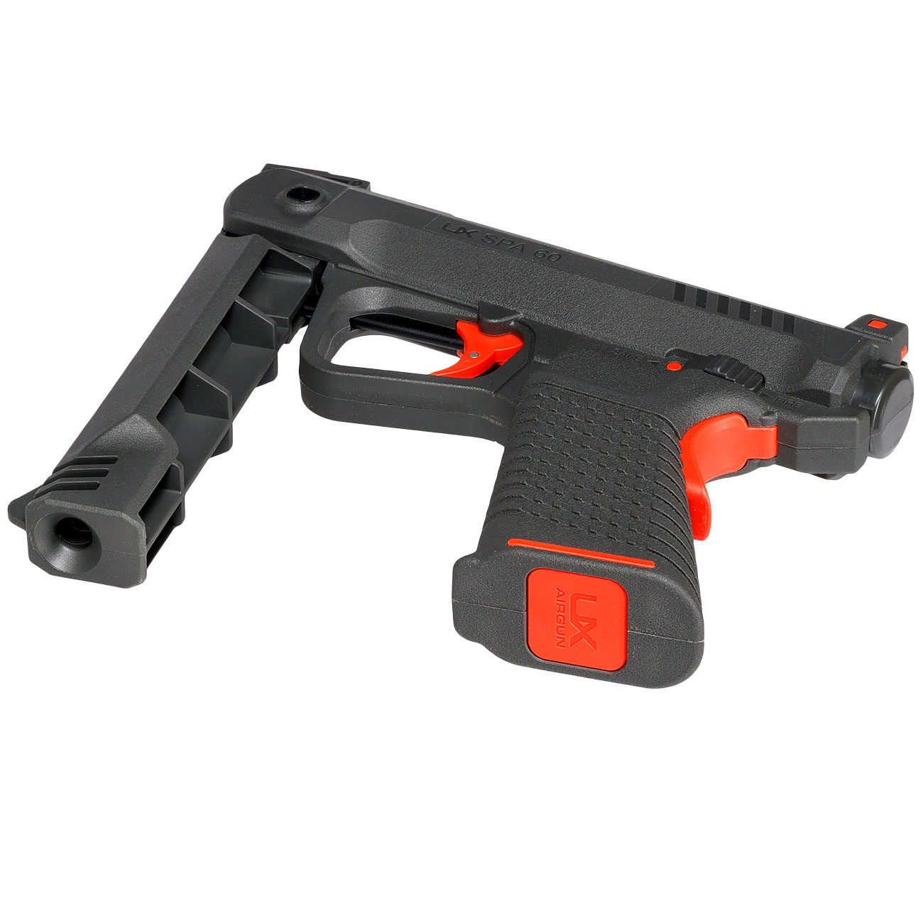 UX SPA 60 Knicklauf Luftpistole Kal. 4,5 mm Diabolo grau Bild 5