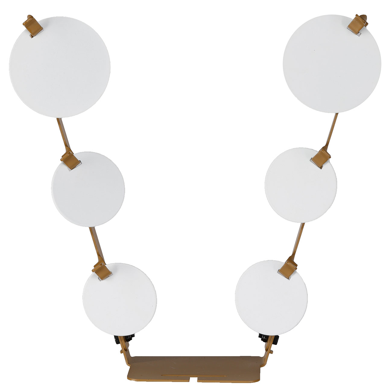 WoSport V-Shaped The Ladder Target mit 6 Zielen Metall Pendelspiel tan Bild 1