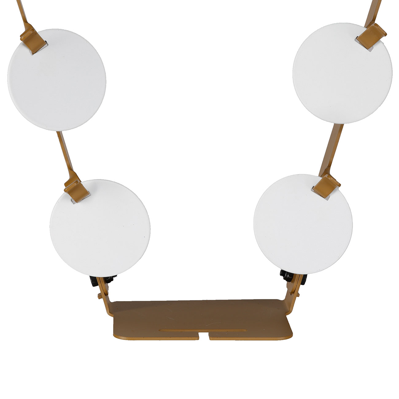 WoSport V-Shaped The Ladder Target mit 6 Zielen Metall Pendelspiel tan Bild 4