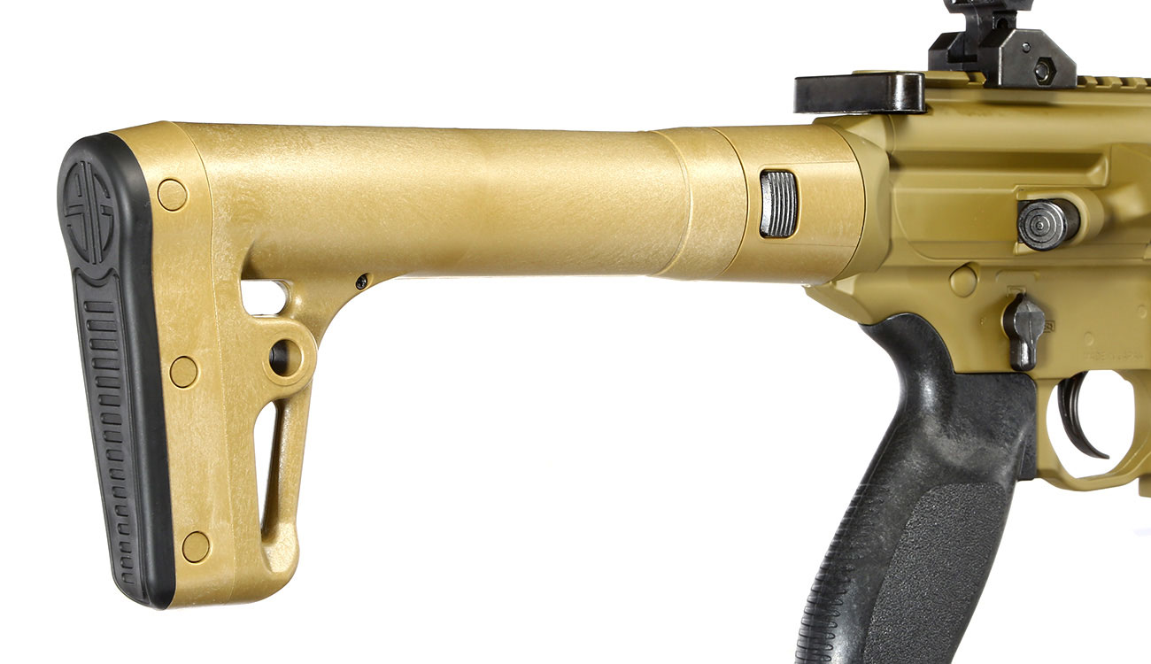 Sig Sauer MCX CO2 Luftgewehr Set 4,5 mm  mit 5 x 88 g CO2 Kartuschen, 3 Dosen Max Tactical Diabolos Kal. 4,5mm Farbe FDE Bild 5