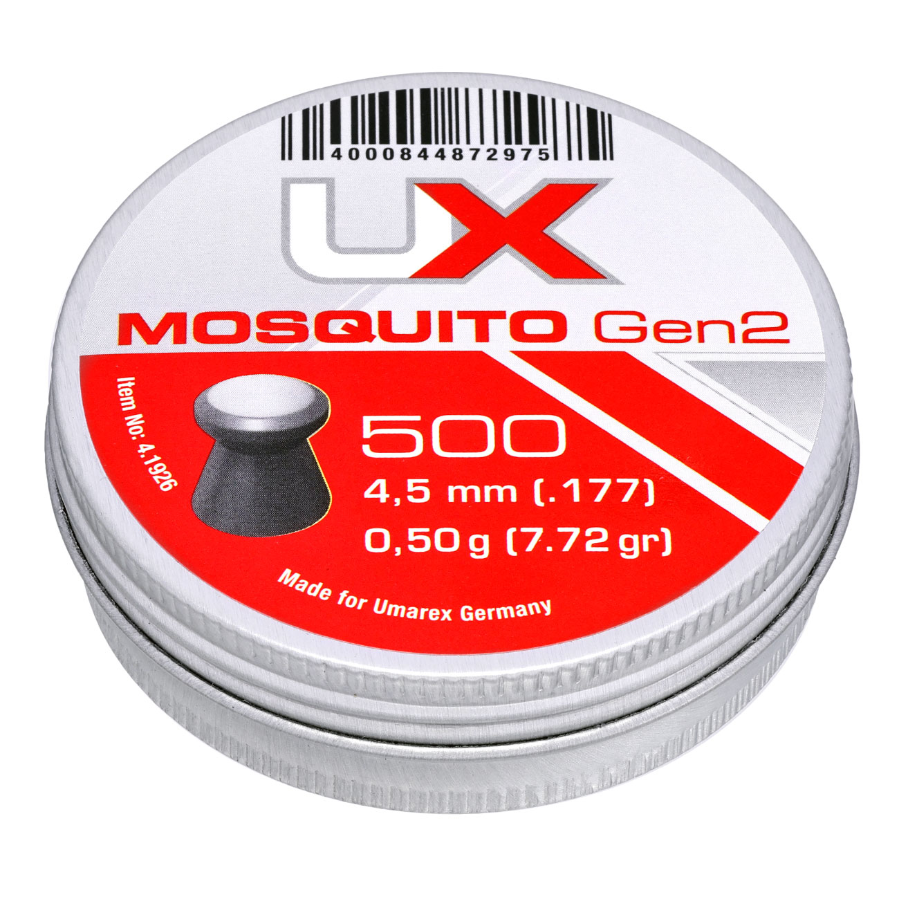 UX Flachkopf Diabolos Mosquito Gen2 Kal. 4,5mm 0,50g 500er Dose Bild 1