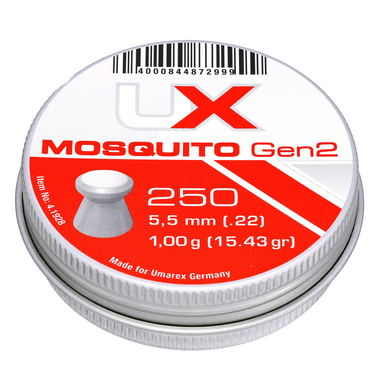 UX Flachkopf Diabolos Mosquito Gen2 Kal. 5,5mm 1,0g 250er Dose Bild 1