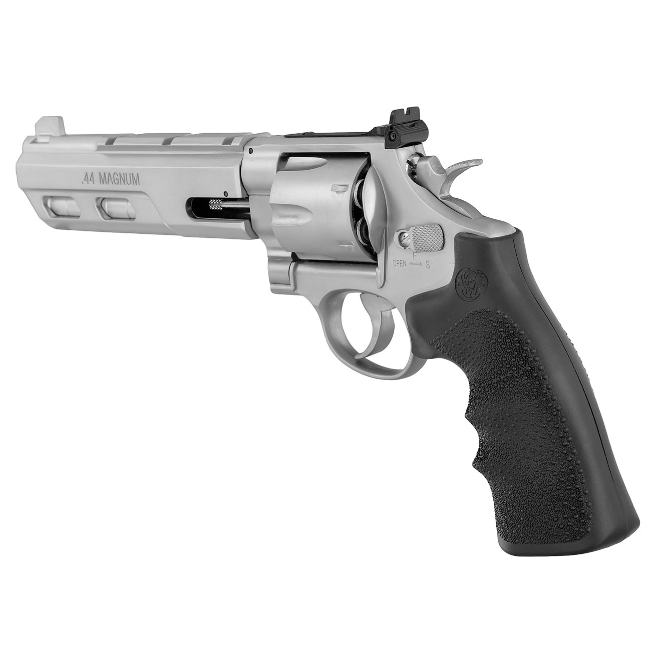 Smith & Wesson 629 Competitor 6 Zoll Vollmetall CO2 Revolver 4,5mm Diabolo silber/schwarz Bild 2